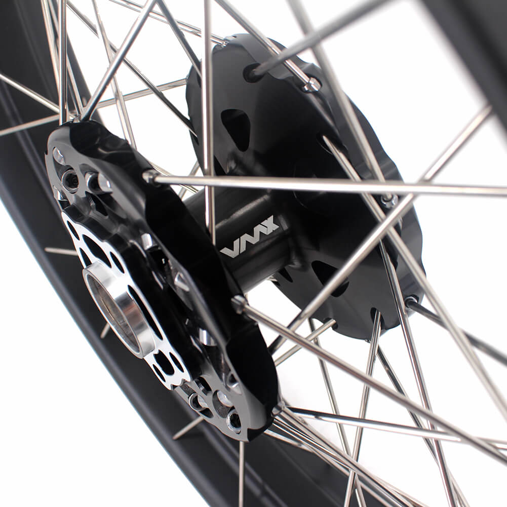 VMX 2.5*19 & 4.25*17 Tubeless Wheels Set Fit For Honda CB500X 2019-2021 Black Hub & Rim - Howling Moto
