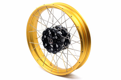 VMX 3.0*19 & 4.25*17 Tubeless Wheels Rims Fit for BMW F700GS 2012 - 2018 Gold Rims Black Hubs - Howling Moto