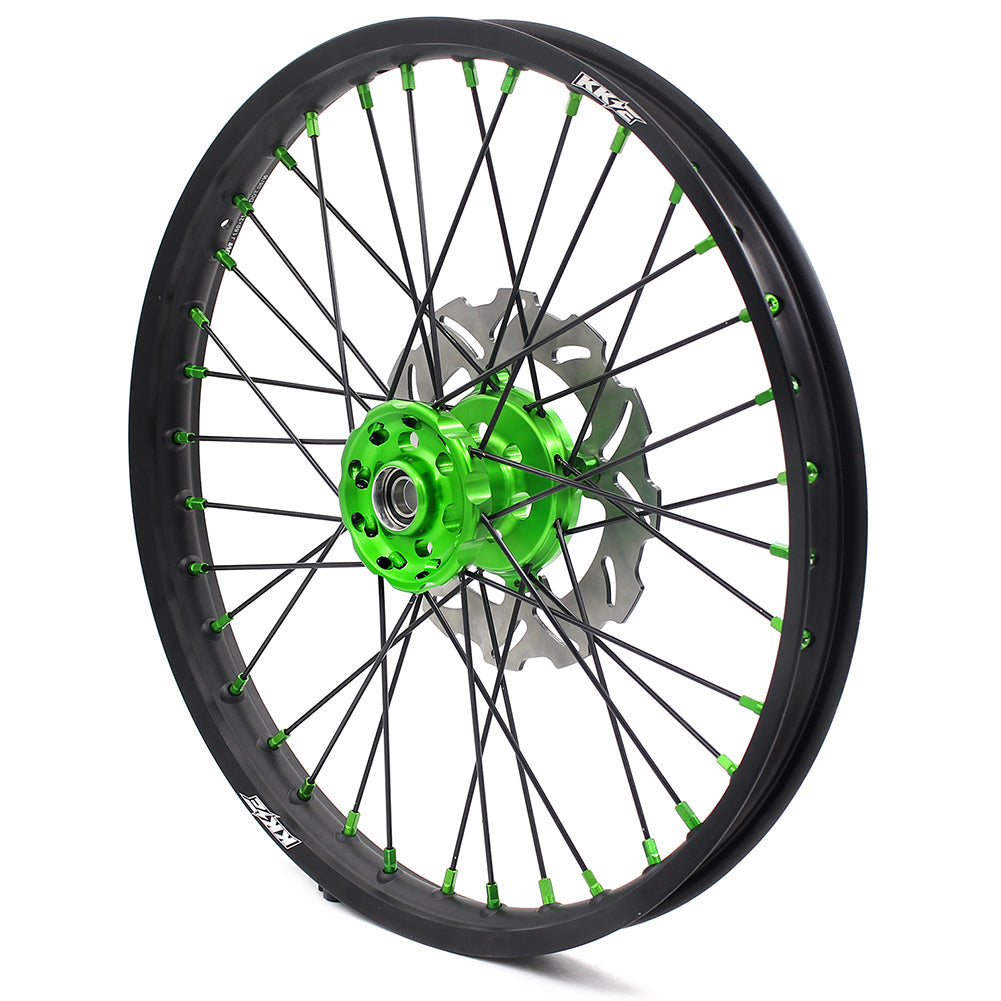 KKE 21/19 MX Dirtbike Spoked Wheels Rims For KAWASAKI KX250F KX450F 2006-2014 Disc - Howling Moto