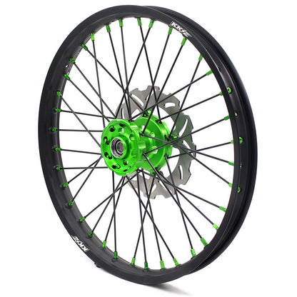 KKE 21/19 MX Dirtbike Spoked Wheels Rims For KAWASAKI KX250F KX450F 2006-2014 Disc - Howling Moto