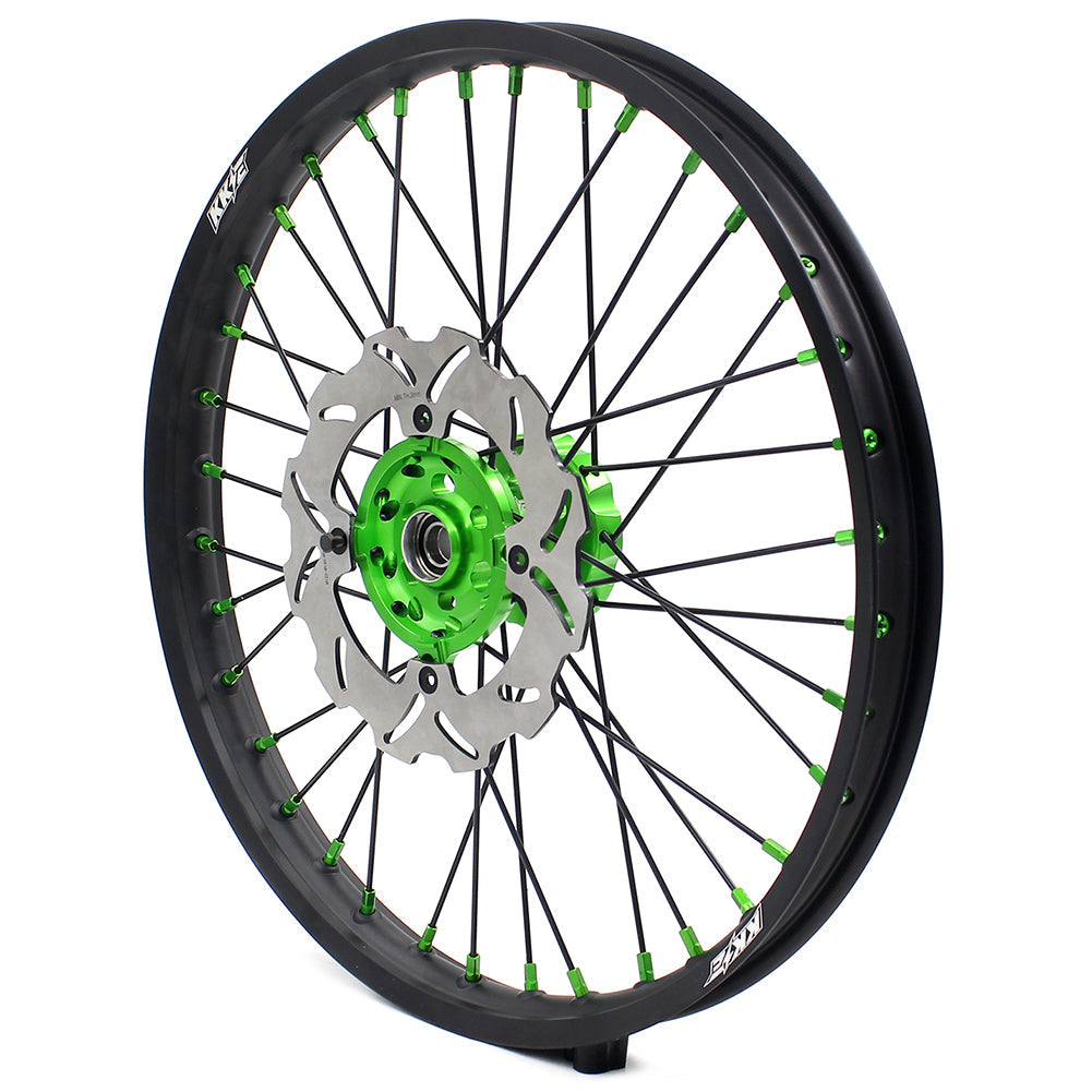 KKE 21/19 MX Dirtbike Spoked Wheels Rims For KAWASAKI KX250F KX450F 2006-2014 Disc - Howling Moto