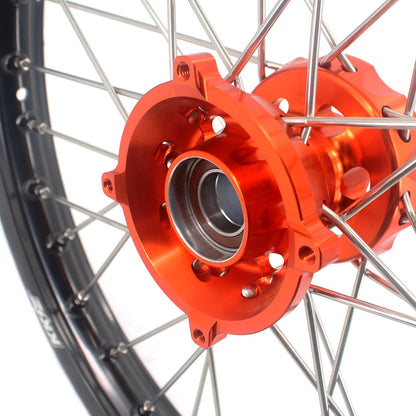 KKE 19/16 Factory Size Kids Big Wheels Rims Fit KTM SX 85 2025 Orange - Howling Moto
