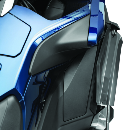 Kuryakyn Air Deflectors for 2018-2021 Honda Gold Wing in dark smoke finish, designed to improve airflow and rider comfort.