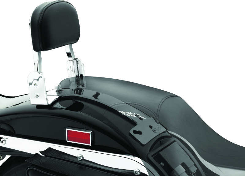 Kuryakyn Backrest Pad for Plug & Play Sissy Bar in black, designed for comfortable motorcycle passenger support