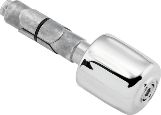 Chrome clutch side matching bar end weight for Kuryakyn motorcycle handlebar, part 6288.