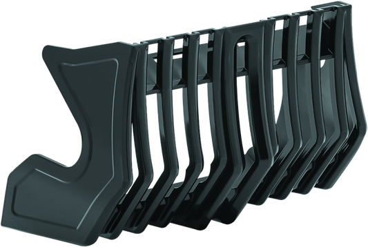Kuryakyn coolant pump cover for Harley Davidson Touring models, black metal with embossed branding and a sleek finish.