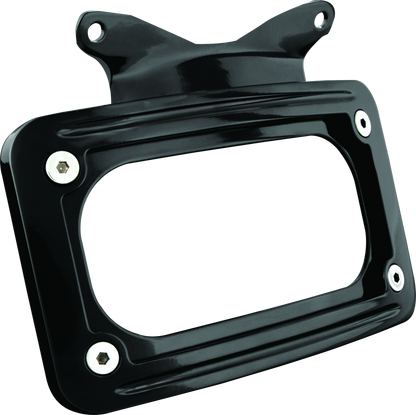 Kuryakyn curved license plate mount for Harley-Davidson Street Glide and Road Glide motorcycles, part #3147.