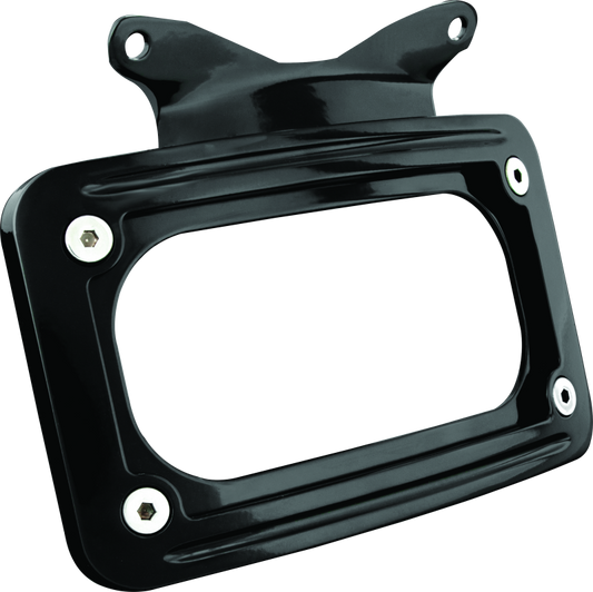 Kuryakyn curved license plate mount for Harley-Davidson Street Glide and Road Glide motorcycles, part #3147.