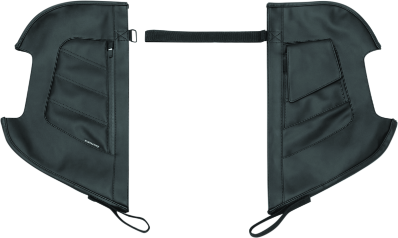Kuryakyn Engine Guard Chaps for Harley Davidson 2008-2009 model 5266, showing black protective engine guard covers.