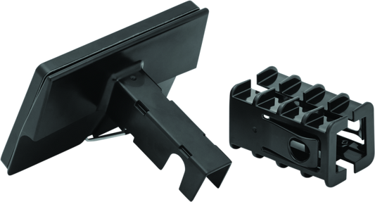 Black Kuryakyn Freedom Flag LED Hitch Cover for 1-1/4 and 2-inch receiver hitches, with LED lighting and patriotic design.