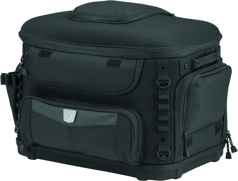Kuryakyn Grand Pet Palace motorcycle pet carrier, model 5288, showing the sturdy, enclosed design with ventilation windows for pets.