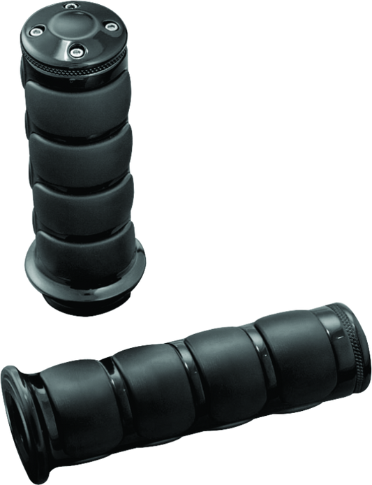 Kuryakyn ISO Grip Universal 7/8 inch gloss black handlebar grip for Honda CMX250C Rebel motorcycle