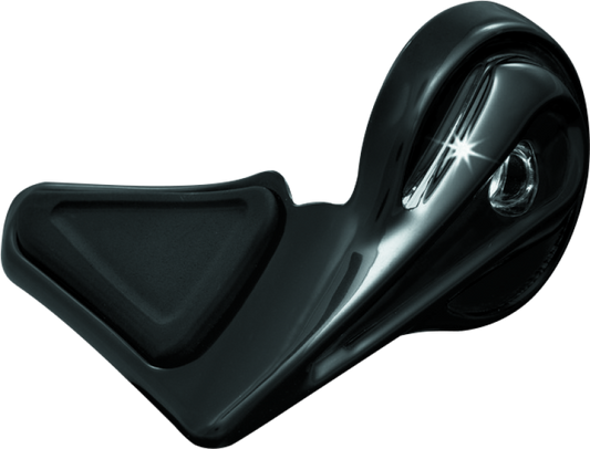 Kuryakyn Kinetic Throttle Boss for powersports vehicles in black finish, part #6355, with textured grip for throttle control.