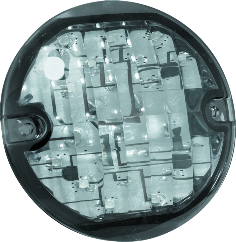 Kuryakyn LED front turn signal conversion flat style insert with amber lens for Harley Davidson motorcycle