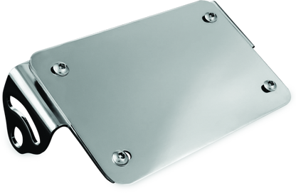 Chrome Kuryakyn license plate turn signal and marker light mount for motorcycles, designed for secure and stylish installation.