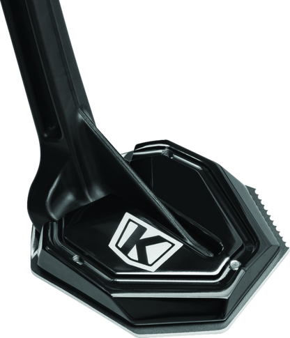 Kuryakyn Lodestar Kickstand Shoe for Honda Africa Twin motorcycle, providing enhanced stability and traction on the kickstand.