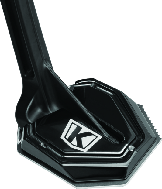 Kuryakyn Lodestar Kickstand Shoe for Honda Africa Twin motorcycle, providing enhanced stability and traction on the kickstand.