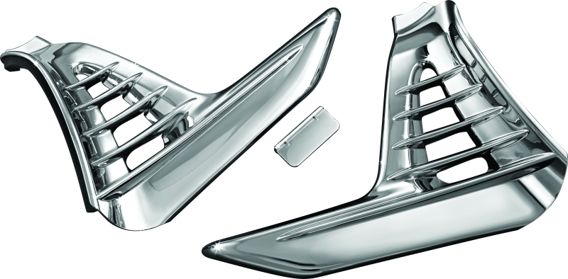 Kuryakyn, Kuryakyn Louvered Battery Box Cover for Honda GL1800 Gold Wing (2001-2005) in Chrome