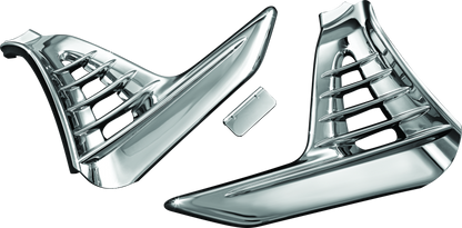 Kuryakyn, Kuryakyn Louvered Battery Box Cover for Honda GL1800 Gold Wing (2001-2005) in Chrome