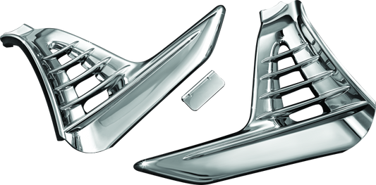 Kuryakyn, Kuryakyn Louvered Battery Box Cover for Honda GL1800 Gold Wing (2001-2005) in Chrome