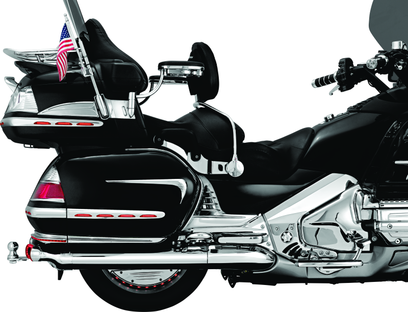 Kuryakyn, Kuryakyn Louvered Battery Box Cover for Honda GL1800 Gold Wing (2001-2005) in Chrome