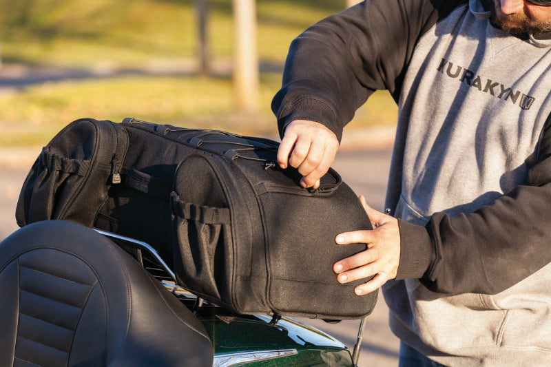 Kuryakyn, Kuryakyn Momentum Hitchhiker Trunk Rack Bag - Versatile, Weather-Resistant Storage for Powersports