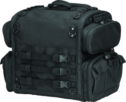 Kuryakyn Momentum Road Warrior Bag made of durable 1200 denier textile for versatile motorcycle storage.