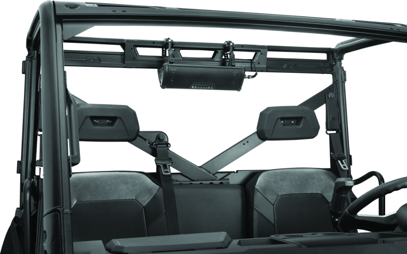 Kuryakyn Mount Kit for Wanderbar Universal on ATV, UTV, or motorcycle showing the mounting hardware and components.