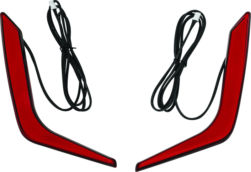Kuryakyn Omni LED rear bag accents on a Honda GL1800 Gold Wing motorcycle, showing sleek LED lighting for luggage enhancement.