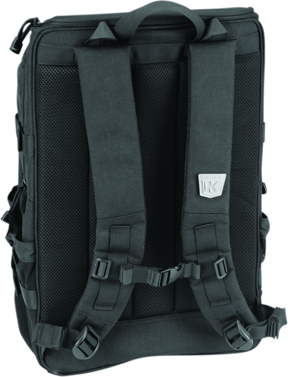 Kuryakyn Pet Palace Ruff-Pack durable backpack pet carrier for small dogs up to 15 lbs, featuring breathable mesh and sturdy design.