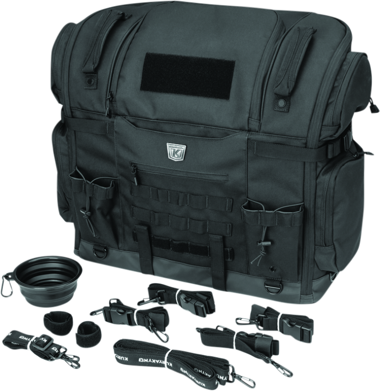 Kuryakyn Pet Palace Titan motorcycle dog and cat carrier crate with weather-resistant and heat-reducing features.