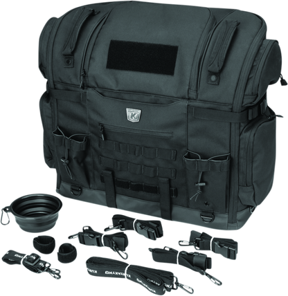 Kuryakyn Pet Palace Titan motorcycle dog and cat carrier crate with weather-resistant and heat-reducing features.
