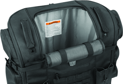 Kuryakyn Pet Palace Titan motorcycle dog and cat carrier crate with weather resistance and heat reduction features.