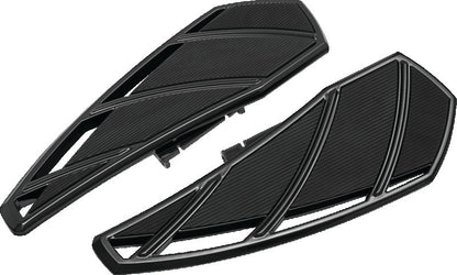 Kuryakyn Phantom Floorboards for Harley-Davidson in black, featuring textured surface and mounting hardware, part number 5795.