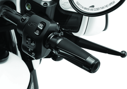 Kuryakyn Phantom grips for Indian motorcycles in black, part #5787, featuring sleek, ergonomic handlebar grips with stylish design.