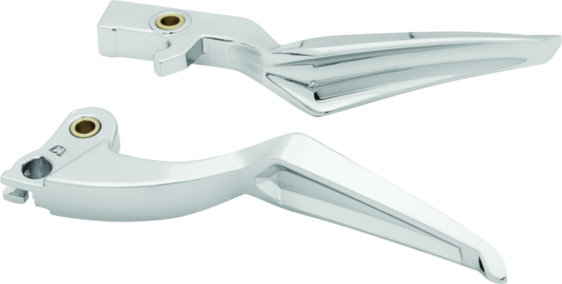 Kuryakyn Phantom Levers for Indian Big Twins in chrome, showing the sleek design and detailed finish of the motorcycle clutch and brake levers.