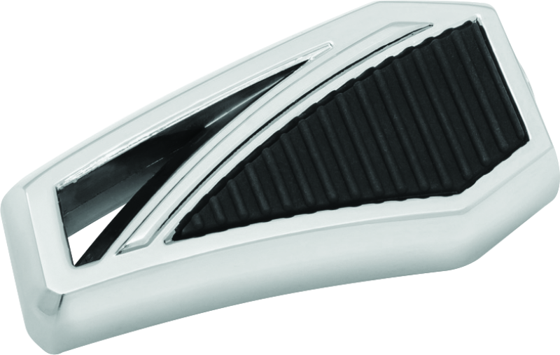 Kuryakyn Phantom Shift Peg in chrome with modern angular design and durable aluminum construction for motorcycle gear.