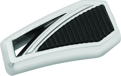 Kuryakyn Phantom Shift Peg in chrome with modern angular design and durable aluminum construction for motorcycle gear.