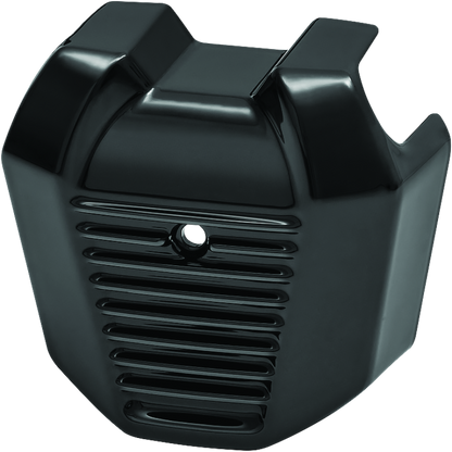 Kuryakyn Precision Coil Cover in black for Harley-Davidson Softail models 2018-2025, close-up of the motorcycle coil cover.