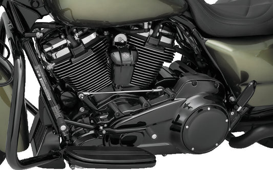Kuryakyn Precision Spark Plug Cover for Harley Davidson 2017-2018 models, black metal with Kuryakyn logo detail