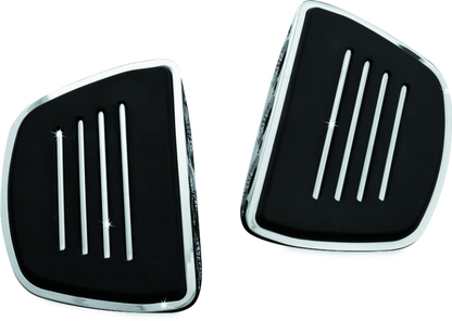 Kuryakyn Premium Mini Board in chrome without male mount adapter, designed for motorcycle footrest or passenger footpeg.