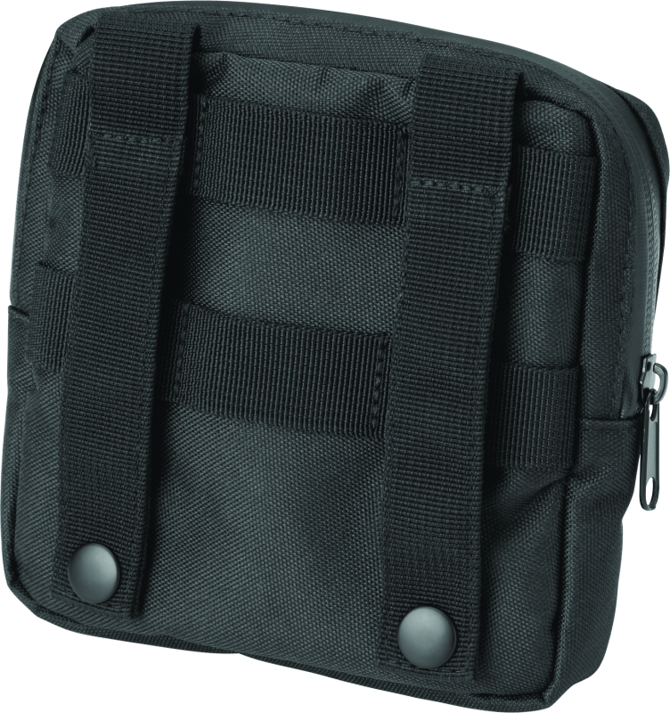 Kuryakyn Quick Stash Molle Pouch in black with adjustable straps and multiple compartments for secure storage on motorcycle gear