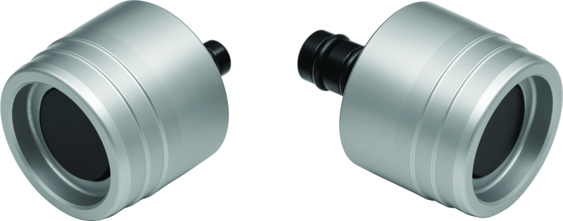 Kuryakyn rear axle slide for Honda CRF1000L Africa Twin and Adventure Sports, part #3827, shown on the motorcycle wheel axle
