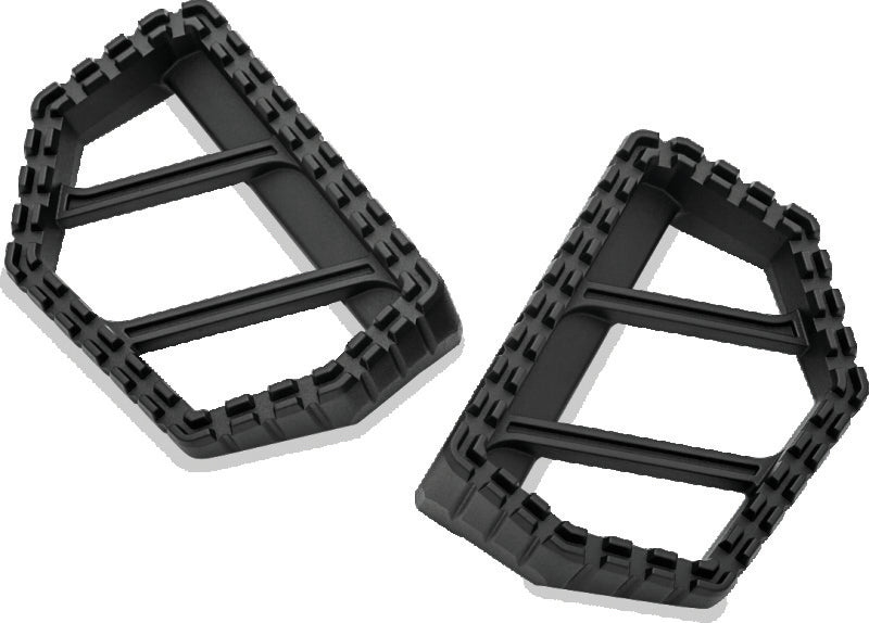 Kuryakyn, Kuryakyn Riot Mini Boards Without Adapter Satin Black - Powersports Foot Pegs for Aggressive Riding