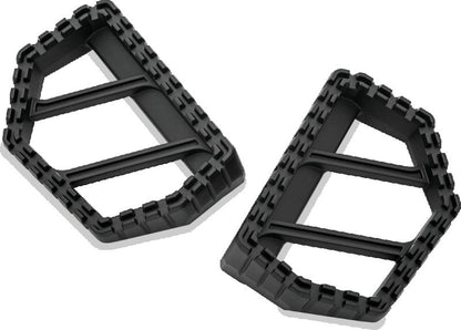 Kuryakyn, Kuryakyn Riot Mini Boards Without Adapter Satin Black - Powersports Foot Pegs for Aggressive Riding