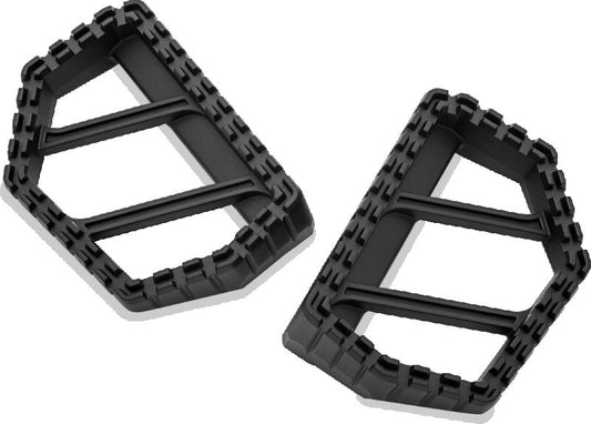 Kuryakyn, Kuryakyn Riot Mini Boards Without Adapter Satin Black - Powersports Foot Pegs for Aggressive Riding