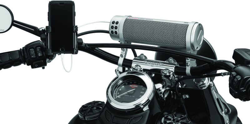 Kuryakyn Road Thunder Plus 300W Bluetooth Marine Audio System with sound bar for powersports and marine vehicles.