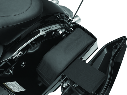 Kuryakyn Saddlebag Cooler Black designed to keep beverages cold, ideal for powersports adventures with durable construction.