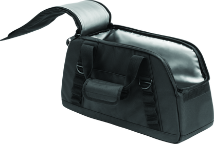 Kuryakyn Saddlebag Cooler Black for powersports, keeps beverages cold during adventures, with durable black finish.