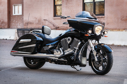Kuryakyn, Kuryakyn Scythe Chrome Mirrors with Optical Glass and Streamlined Design for Motorcycles - Part Number 1449